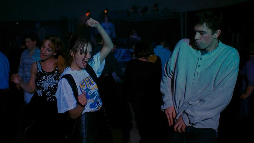 Danila from Brother (1997) dances at a rave