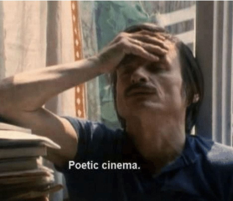 Andrei Tarkovsky in an interview saying "Poetic Cinema"